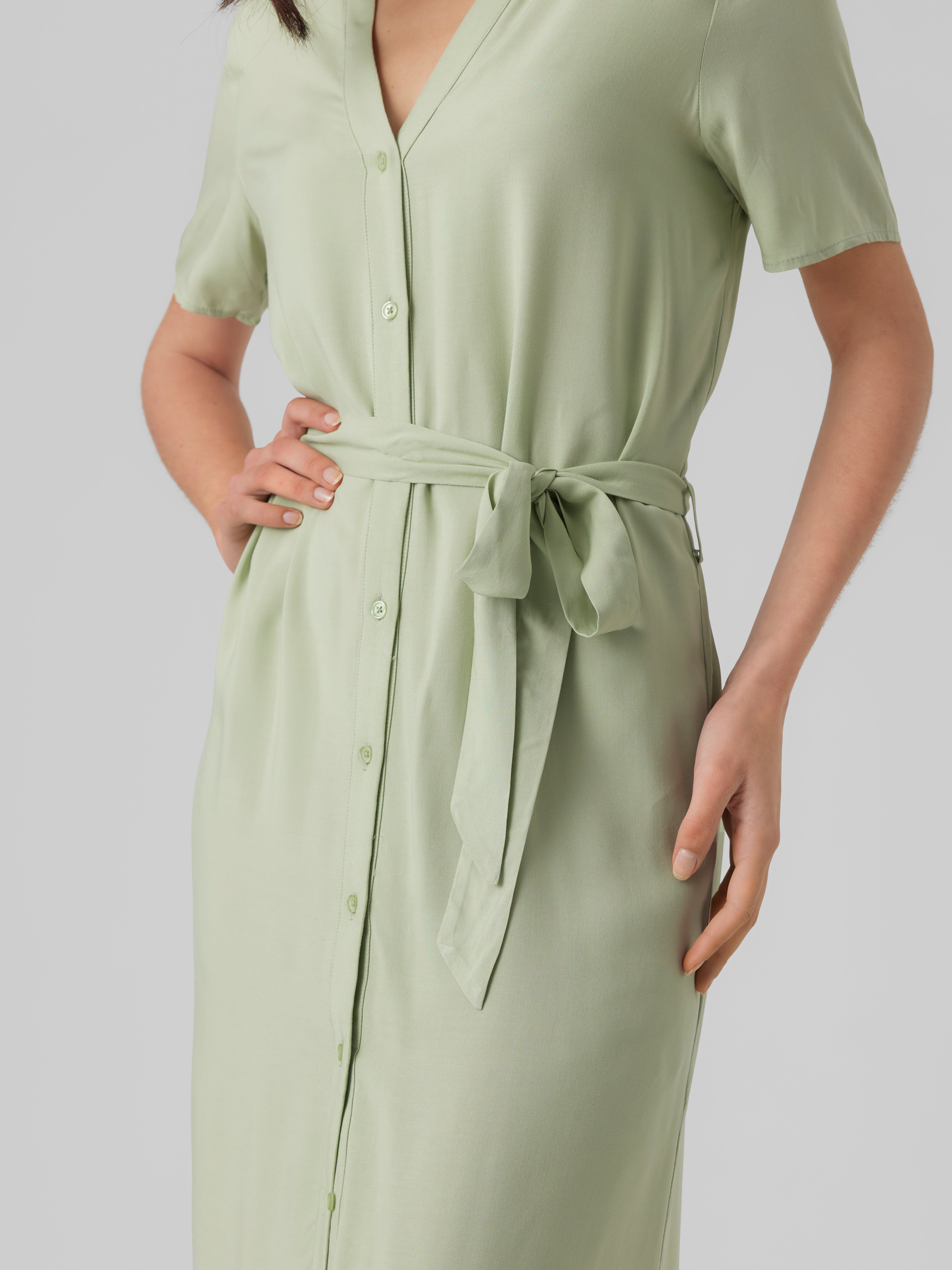 Women's Tall Shirt Dress Sage Green
