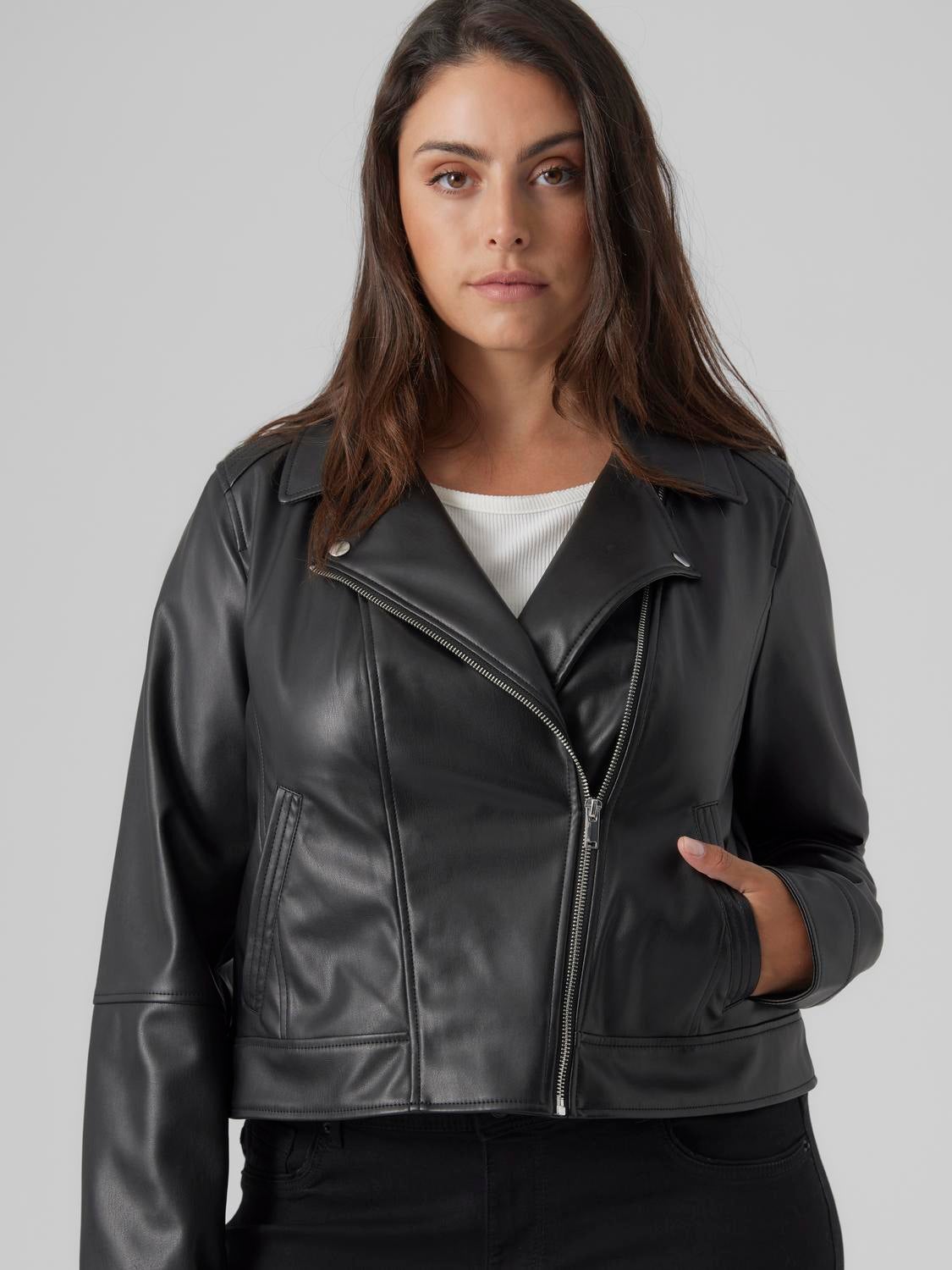 Vero Moda Leather Jacket New NWT 175/92A XL | eBay