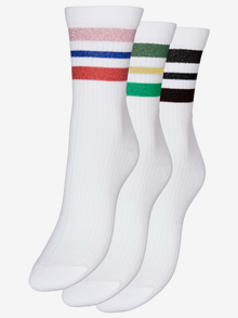 Vero Moda VMALBA 3-pack Strømper -Snow White - 10293721
