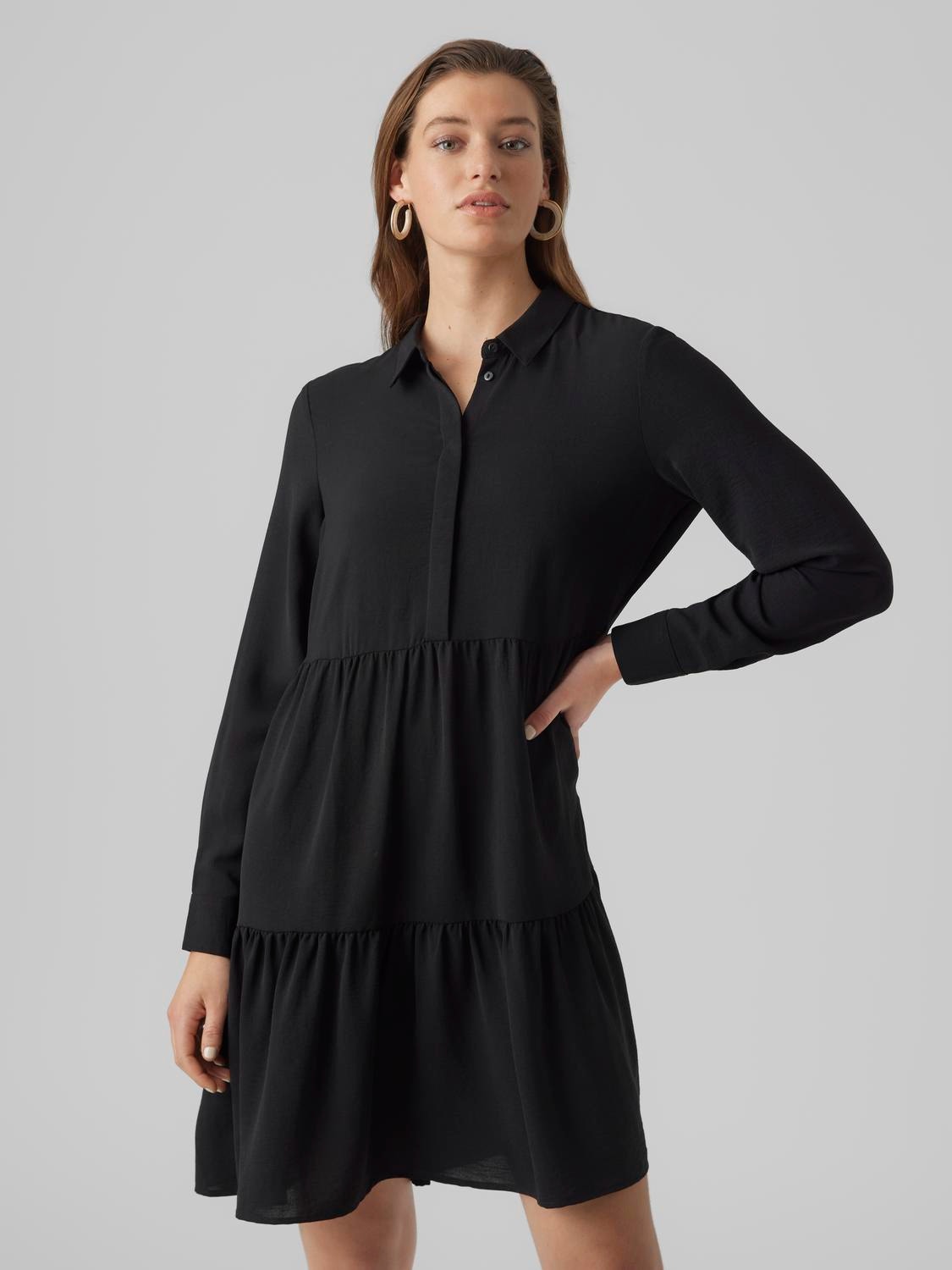 Vero Moda VMINGE Midi dress -Black - 10293730