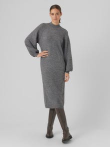 Vero Moda VMLINDA Langes Kleid -Medium Grey Melange - 10293739