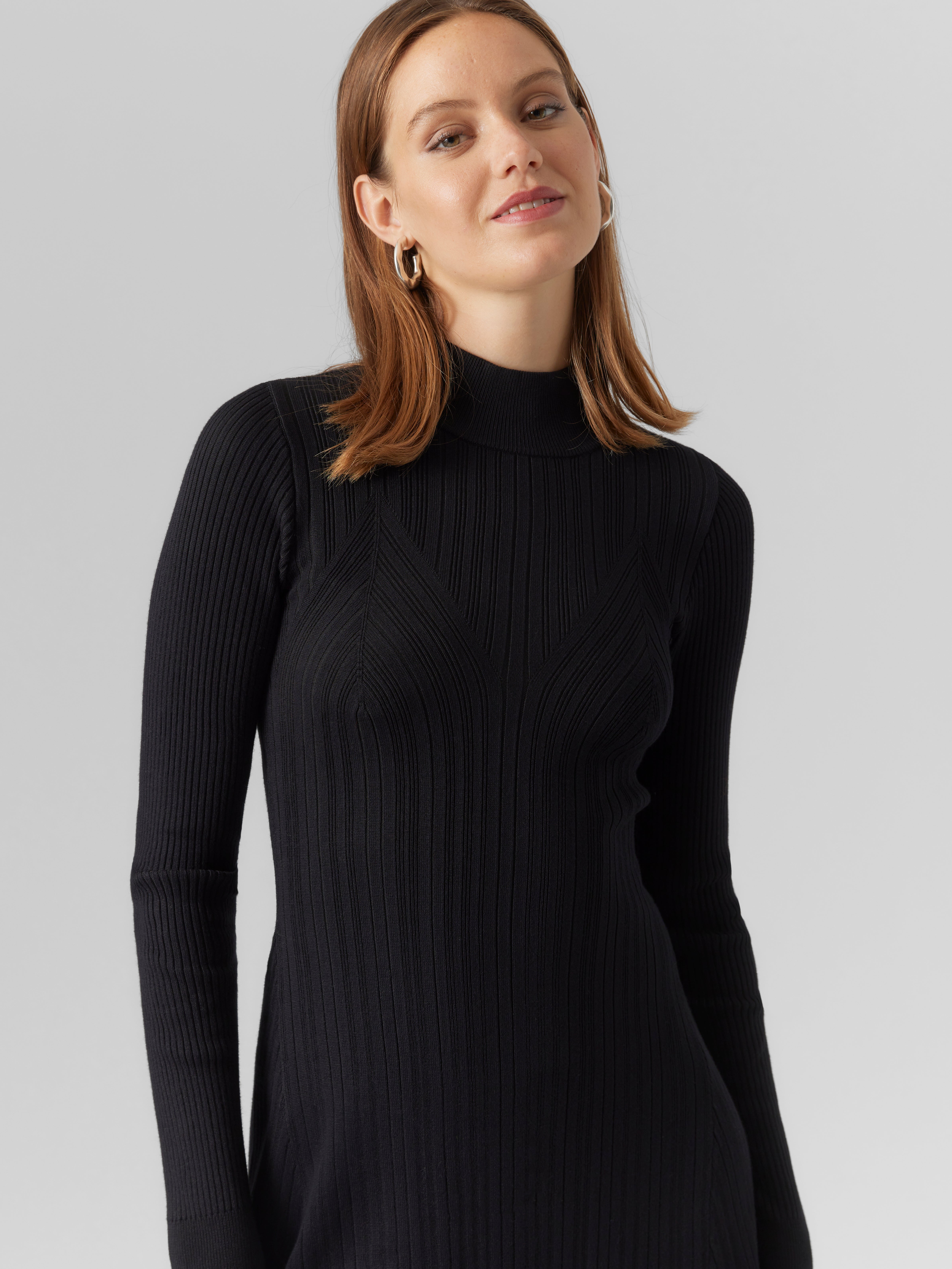 Knitted dress | Black | Vero Moda®