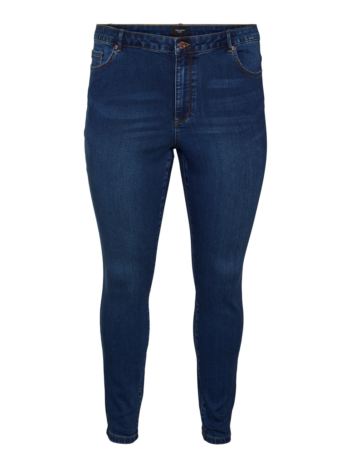 Vero Moda VMPHIA High rise Slim Fit Jeans -Dark Blue Denim - 10293763