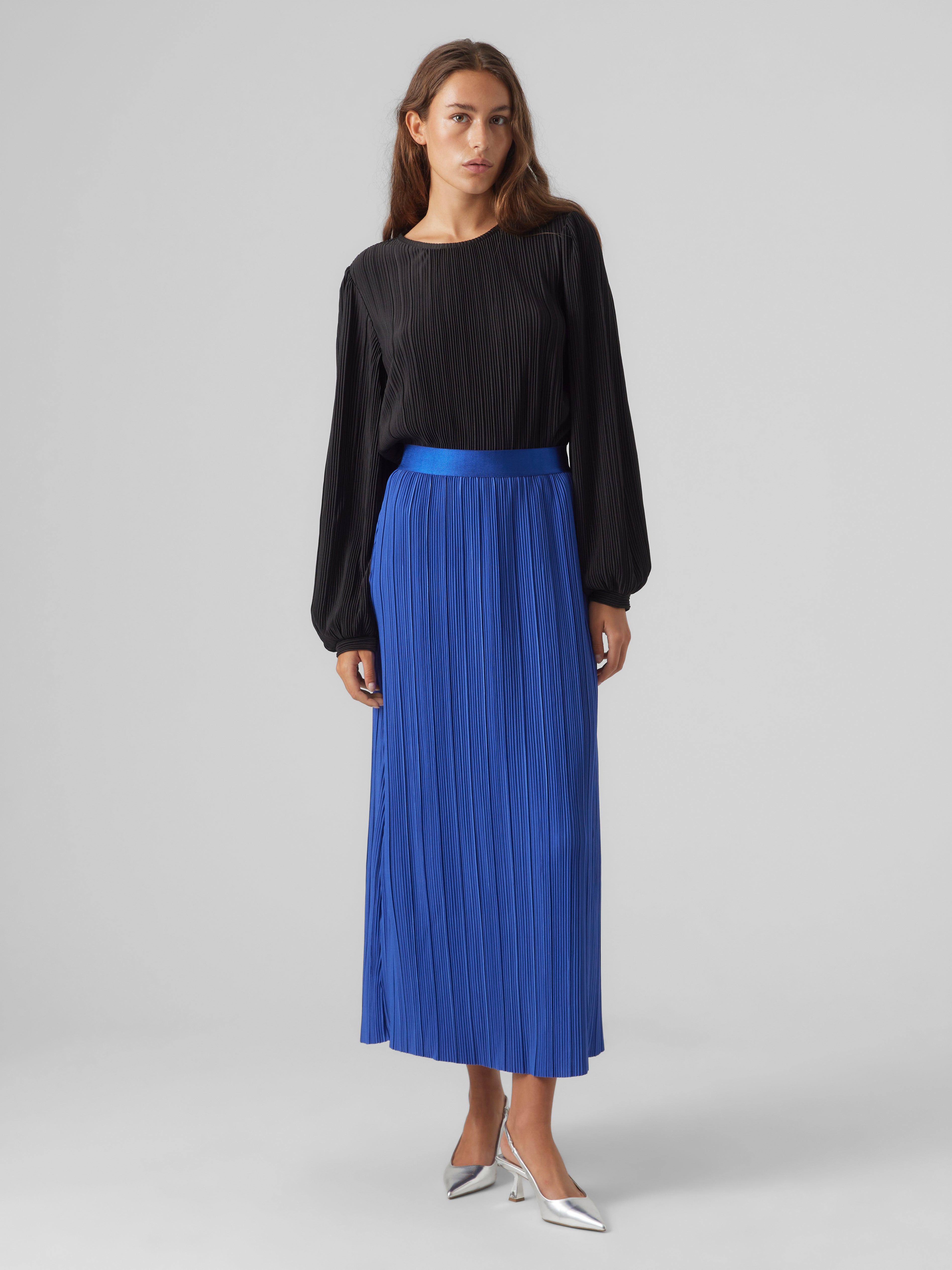 Pleated maxi skirt on sale 40