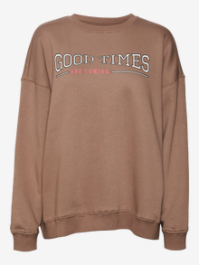 Vero Moda VMNELI Sweatshirt -Brown Lentil - 10293786
