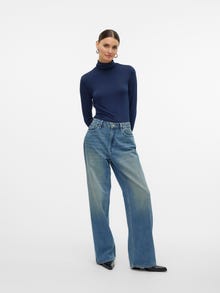 Vero Moda VMALBERTE T-Shirt -Navy Blazer - 10293803