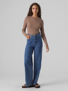 Vero Moda VMROMA T-Shirt -Brown Lentil - 10293830