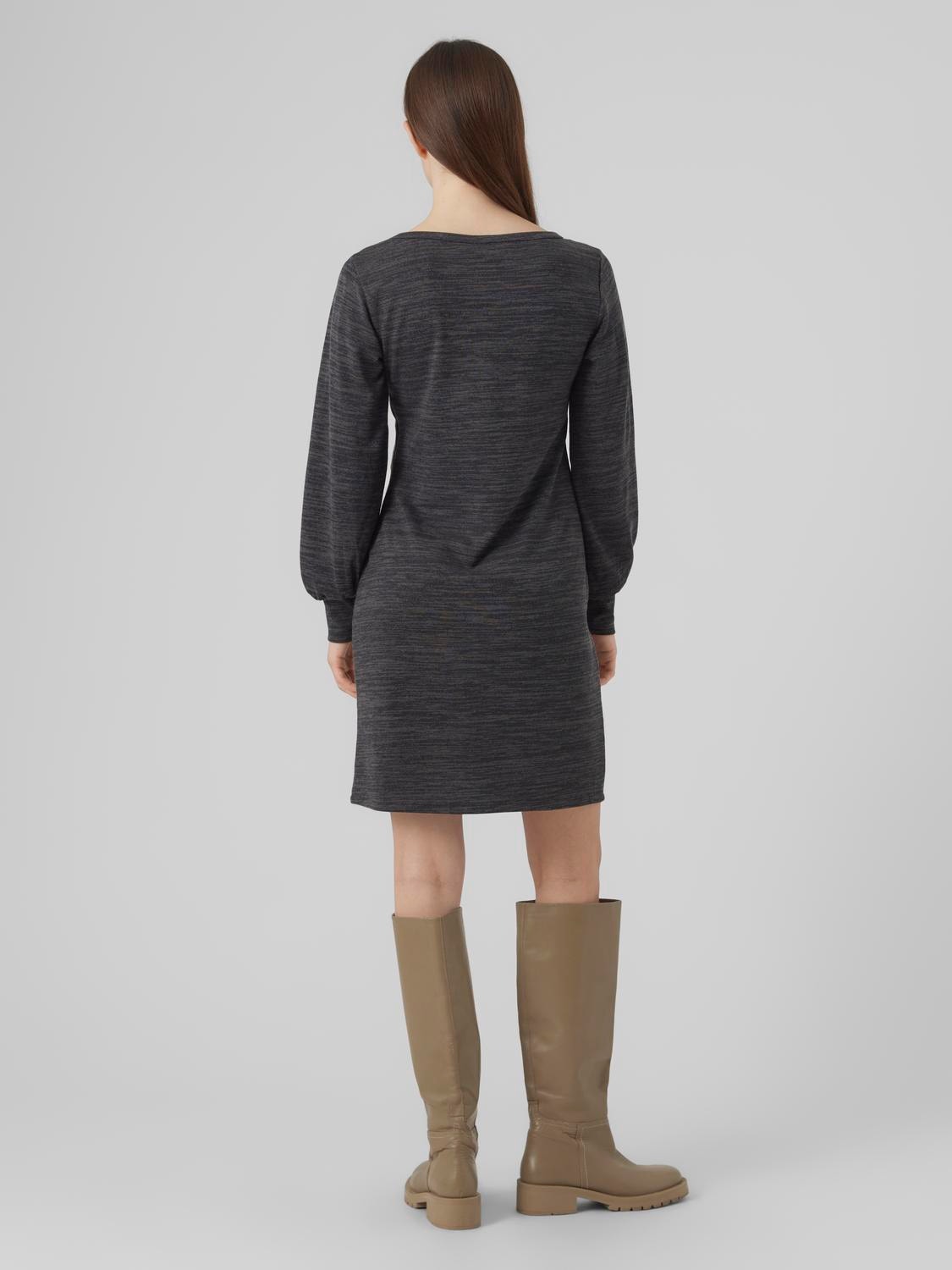 Vero Moda VMKATIE Kort kjole -Medium Grey Melange - 10293851
