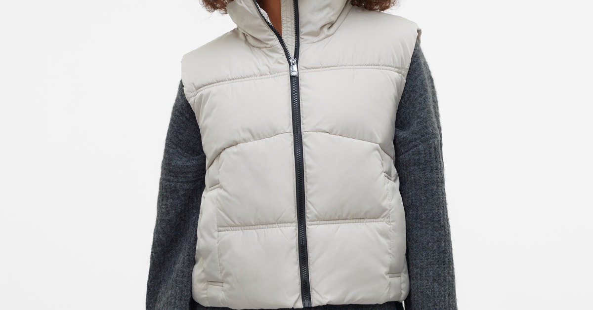 PCSADIA Otw Gilet - Silver Gray