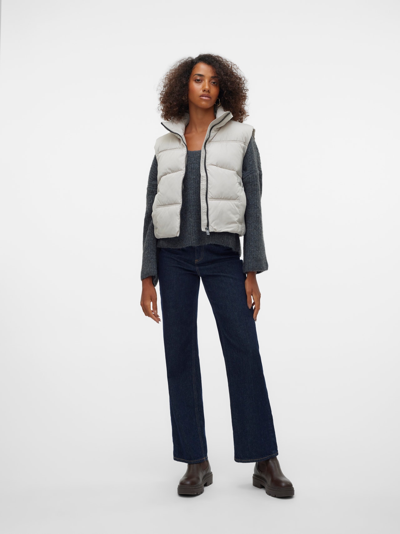 Gilet Trapuntato Vero Moda - Lungo Con Zip E Tasche, 100% Poliammide - Foto 5