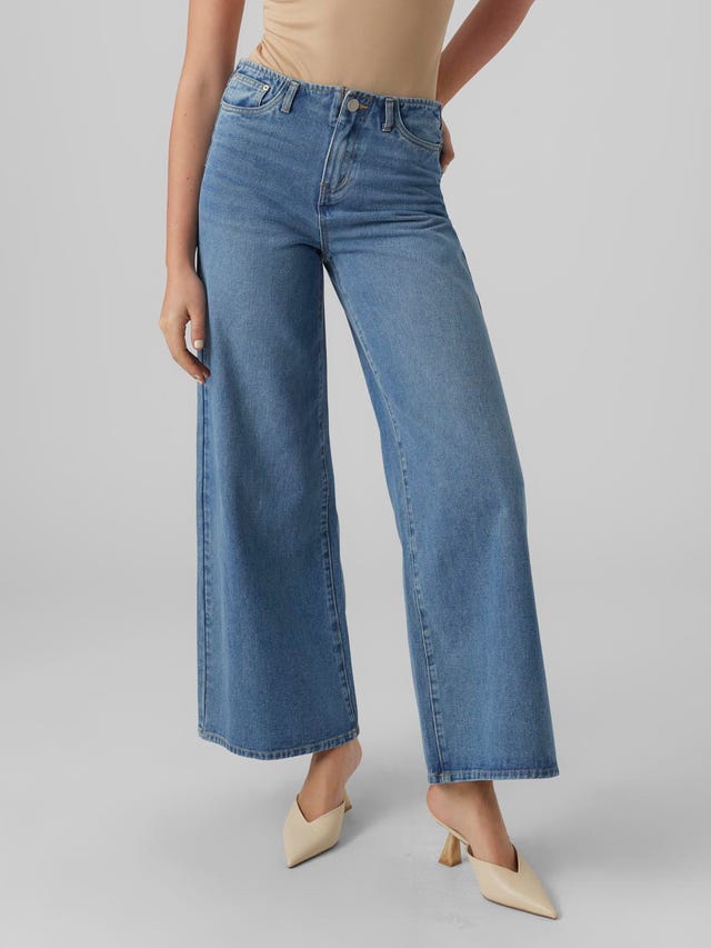 Vero Moda VMANNET Taille moyenne Wide Fit Jeans - 10294178