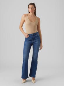 Vero Moda VMSELINA Taille haute Flared Fit Jeans -Medium Blue Denim - 10294195