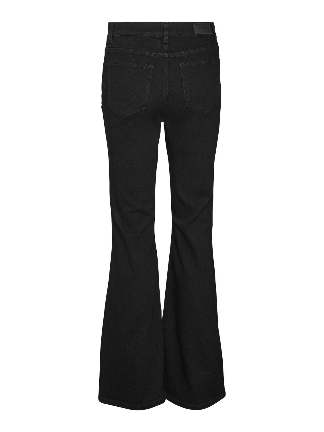 Vero Moda VMSELINA Taille haute Flared Fit Jeans -Black Denim - 10294197
