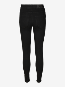 Vero Moda VMSOPHIA Korkea vyötärö Slim fit Farkut -Black Denim - 10294199