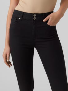 Vero Moda VMSOPHIA Korkea vyötärö Slim fit Farkut -Black Denim - 10294199