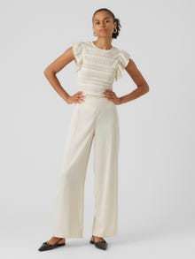 Vero Moda VMELEANOR Høj talje Bukser -Birch - 10294293