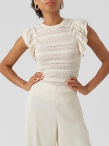 Vero Moda VMELEANOR Høyt snitt Bukser -Birch - 10294293