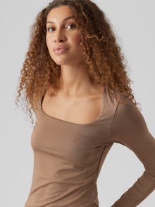 Vero Moda VMBIANCA Top -Brown Lentil - 10294318