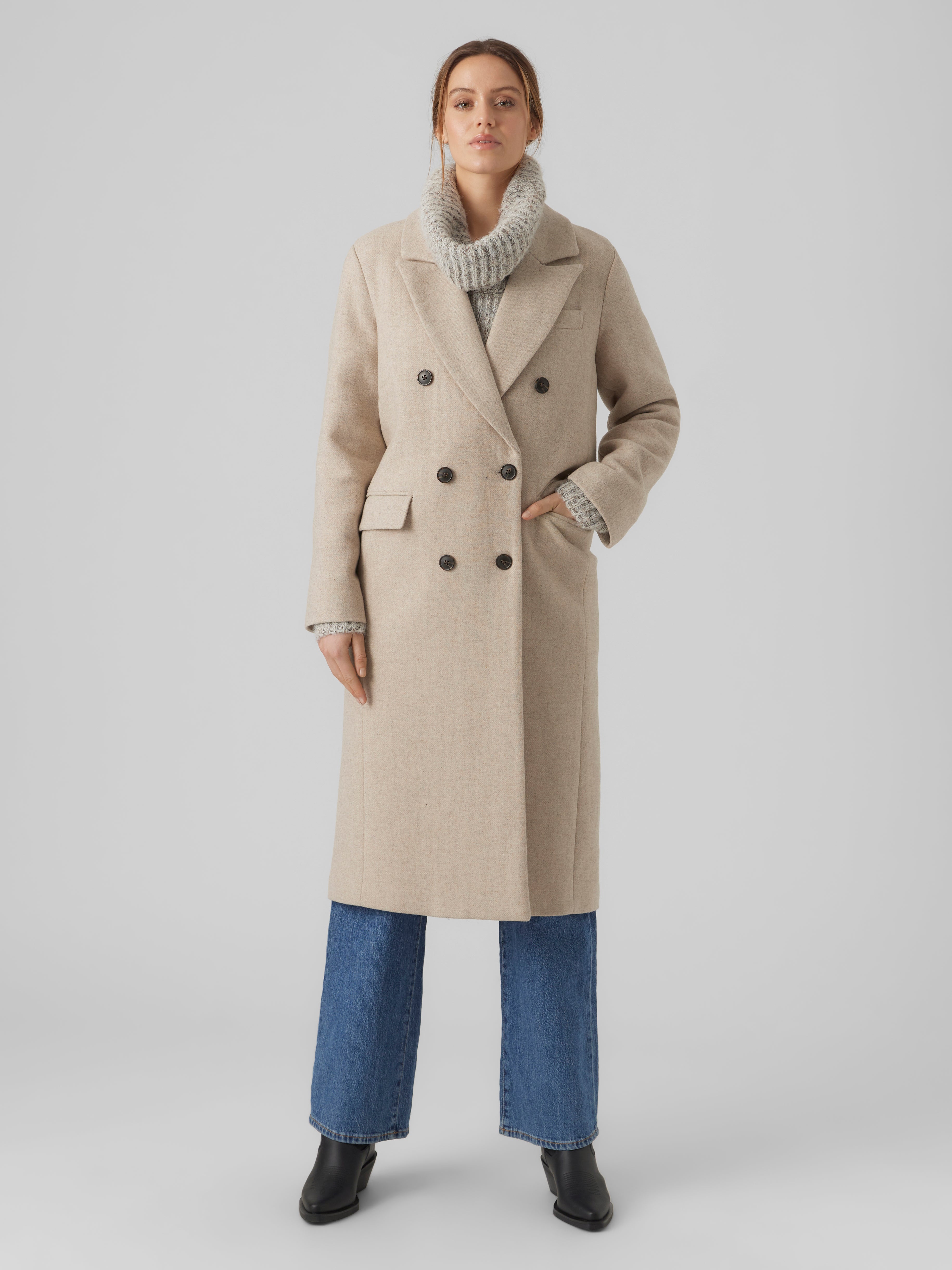 Vero moda double deals breasted coat