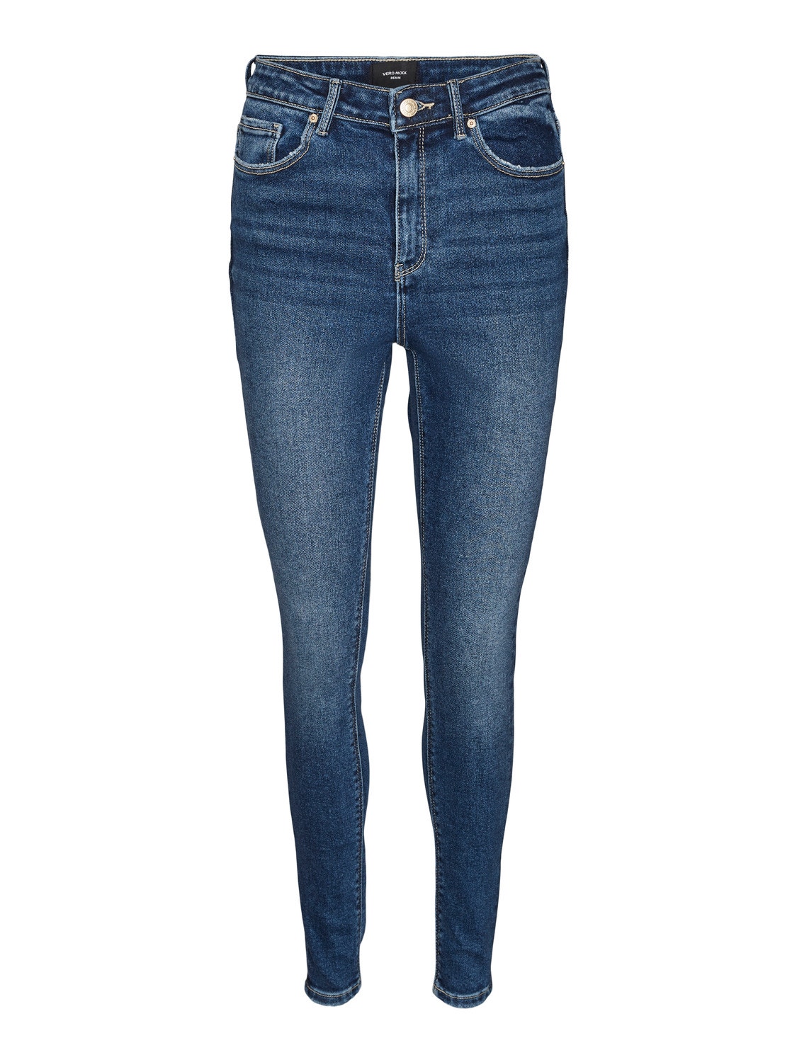 Vero Moda VMSOPHIA Krój slim Jeans -Dark Blue Denim - 10294378