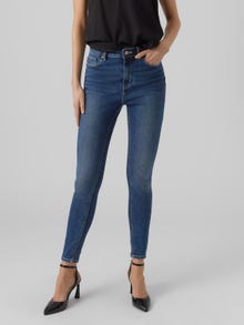 Vero Moda VMSOPHIA Høj talje Slim fit Jeans -Dark Blue Denim - 10294378