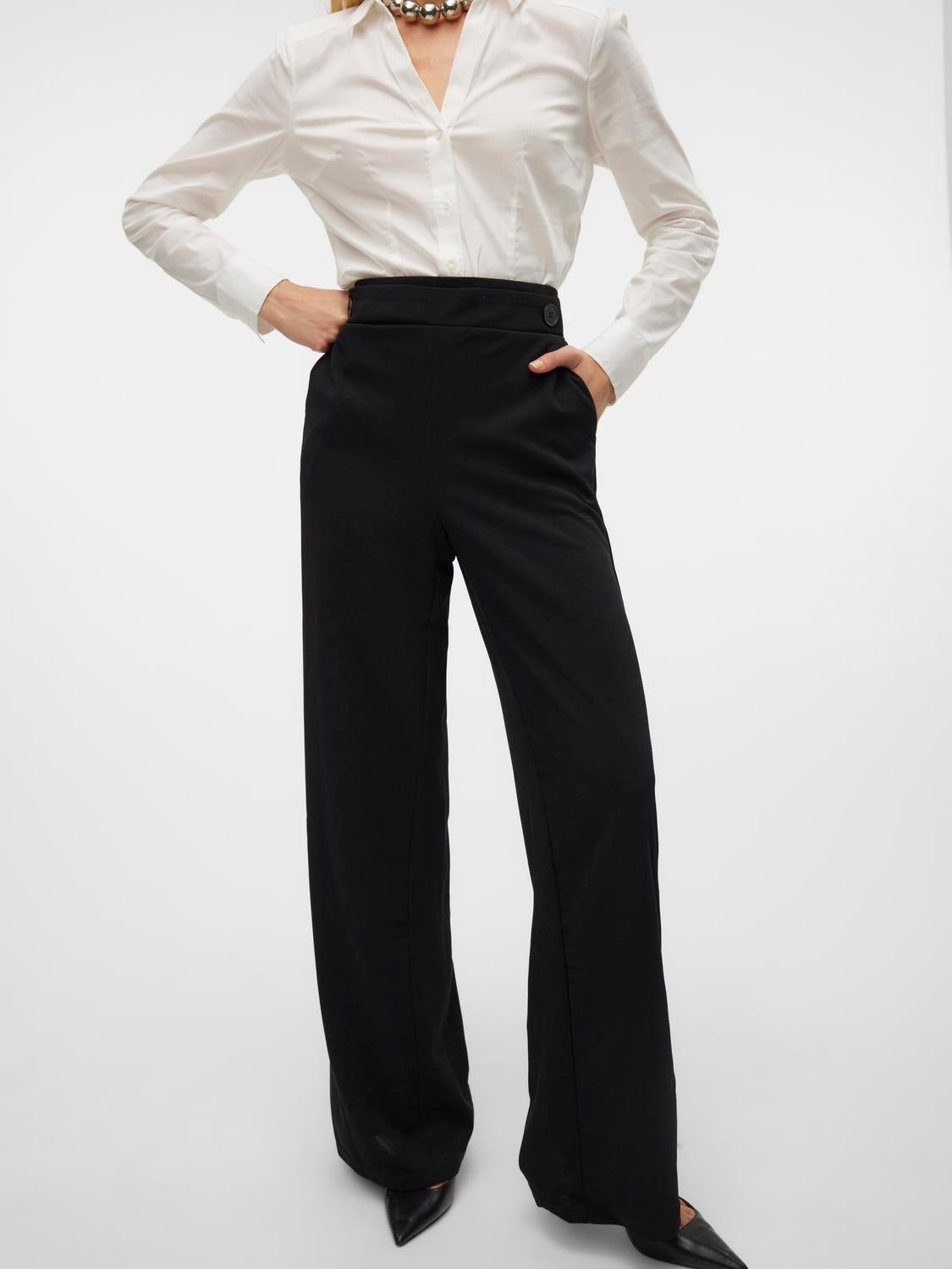 Vero moda best sale pantalon taille haute