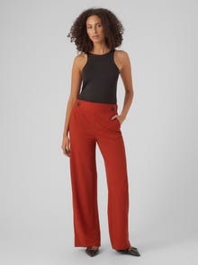 Vero Moda VMLIVA Hohe Taille Hose -Red Ochre - 10294485