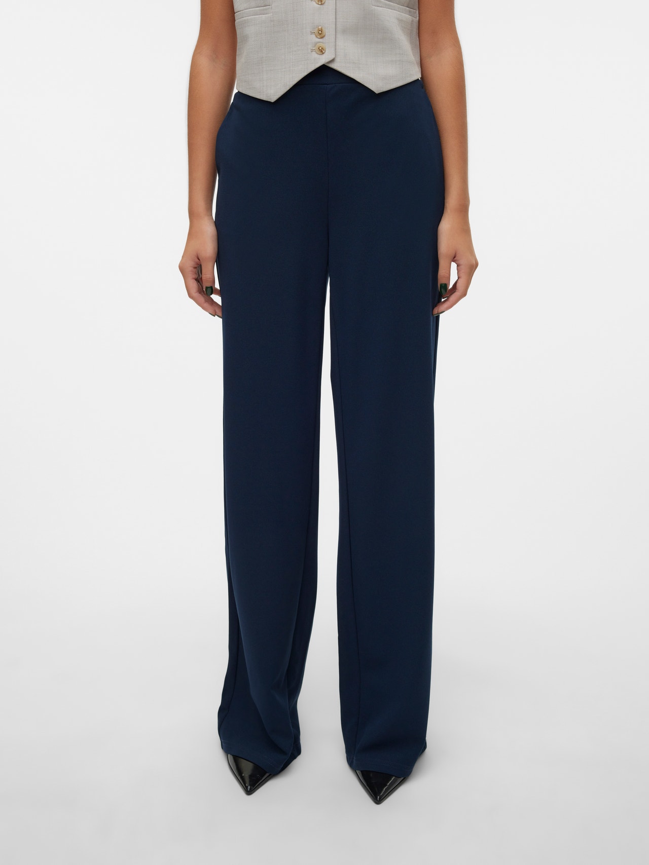 Vero Moda VMLIVA Hohe Taille Hose -Navy Blazer - 10294485