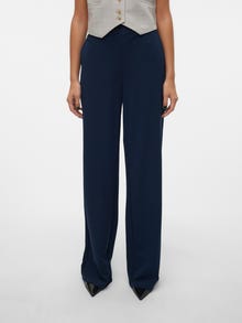 Vero Moda VMLIVA Hohe Taille Hose -Navy Blazer - 10294485