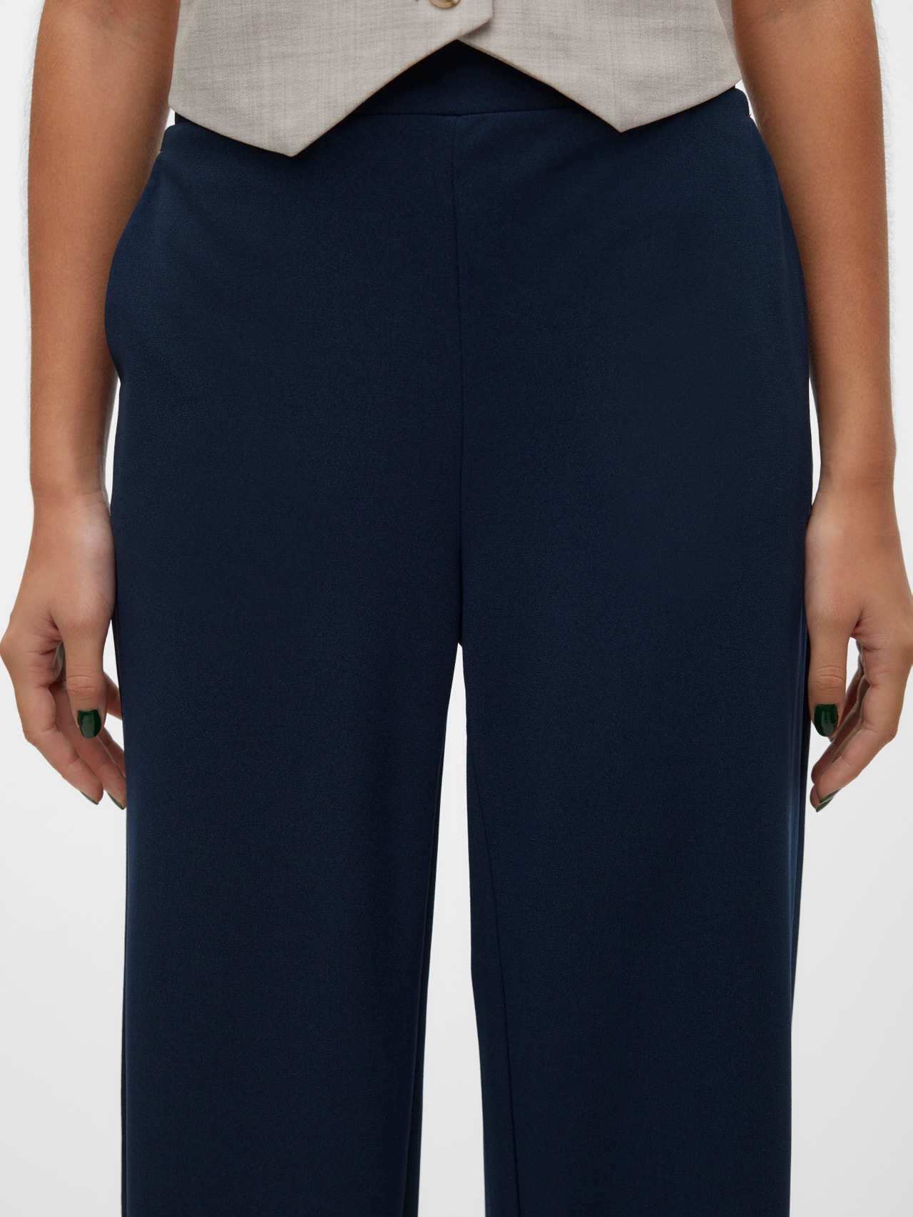 Vero Moda VMLIVA Hohe Taille Hose -Navy Blazer - 10294485