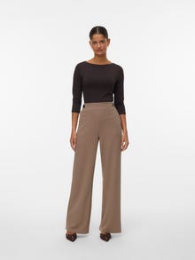 Vero Moda Laia jalaosaga lõige Kõrge värvel Püksid -Fossil - 10294485