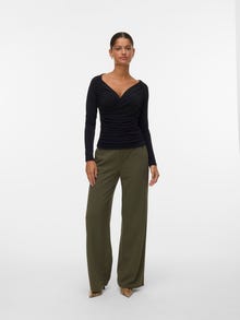 Vero Moda VMLIVA Magas derék Nadrág -Olive Night - 10294485