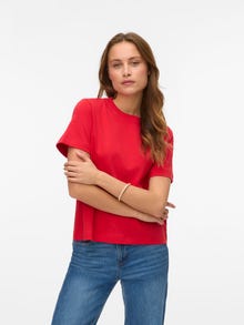 Vero Moda AWNAIMA T-shirt -Chinese Red - 10294544