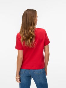 Vero Moda AWNAIMA T-shirt -Chinese Red - 10294544