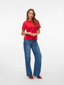 Vero Moda AWNAIMA T-shirt -Chinese Red - 10294544
