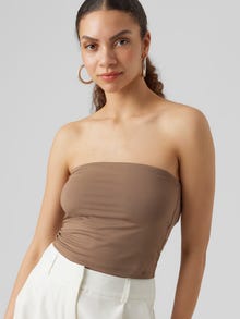 Vero Moda VMBIANCA Topp -Brown Lentil - 10294586