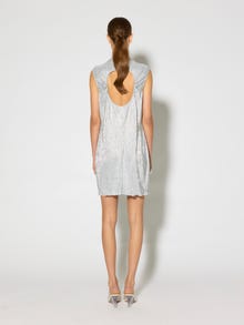 Vero Moda SOMETHINGNEW X AISHA POTTER Kort kjole -Silver - 10294593