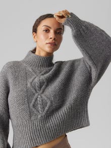 Vero Moda VMREMAIN Trøje -Medium Grey Melange - 10294771