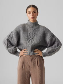 Vero Moda VMREMAIN Trøje -Medium Grey Melange - 10294771