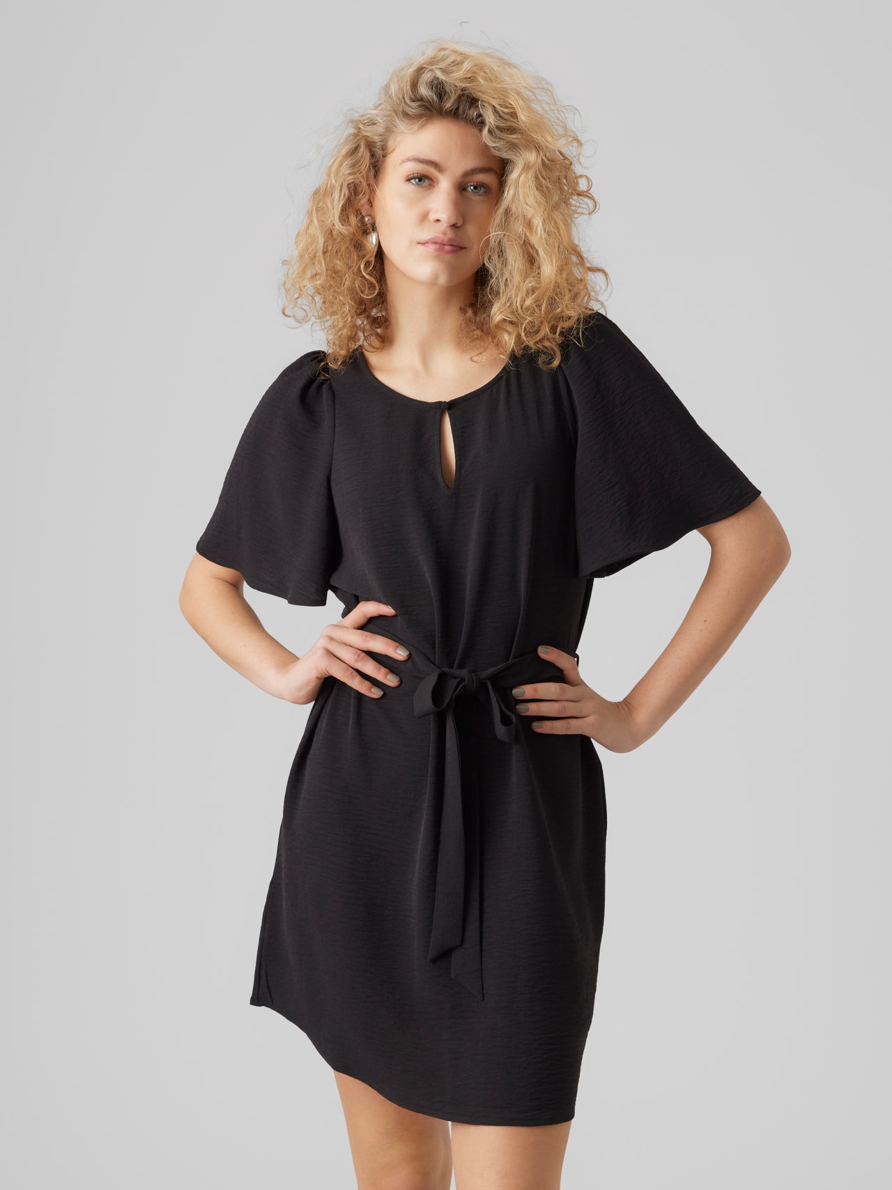 Vero Moda VMALVA Kort klänning -Black - 10294821