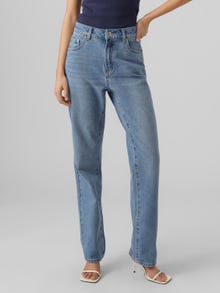 Vero Moda VMMATHILDE Taille moyenne Straight Fit Jeans -Light Blue Denim - 10294930
