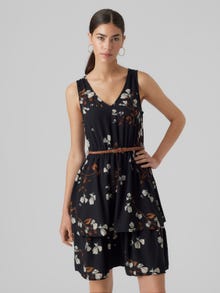 Vero Moda VMNEWHALLIE Midi dress -Black - 10294977