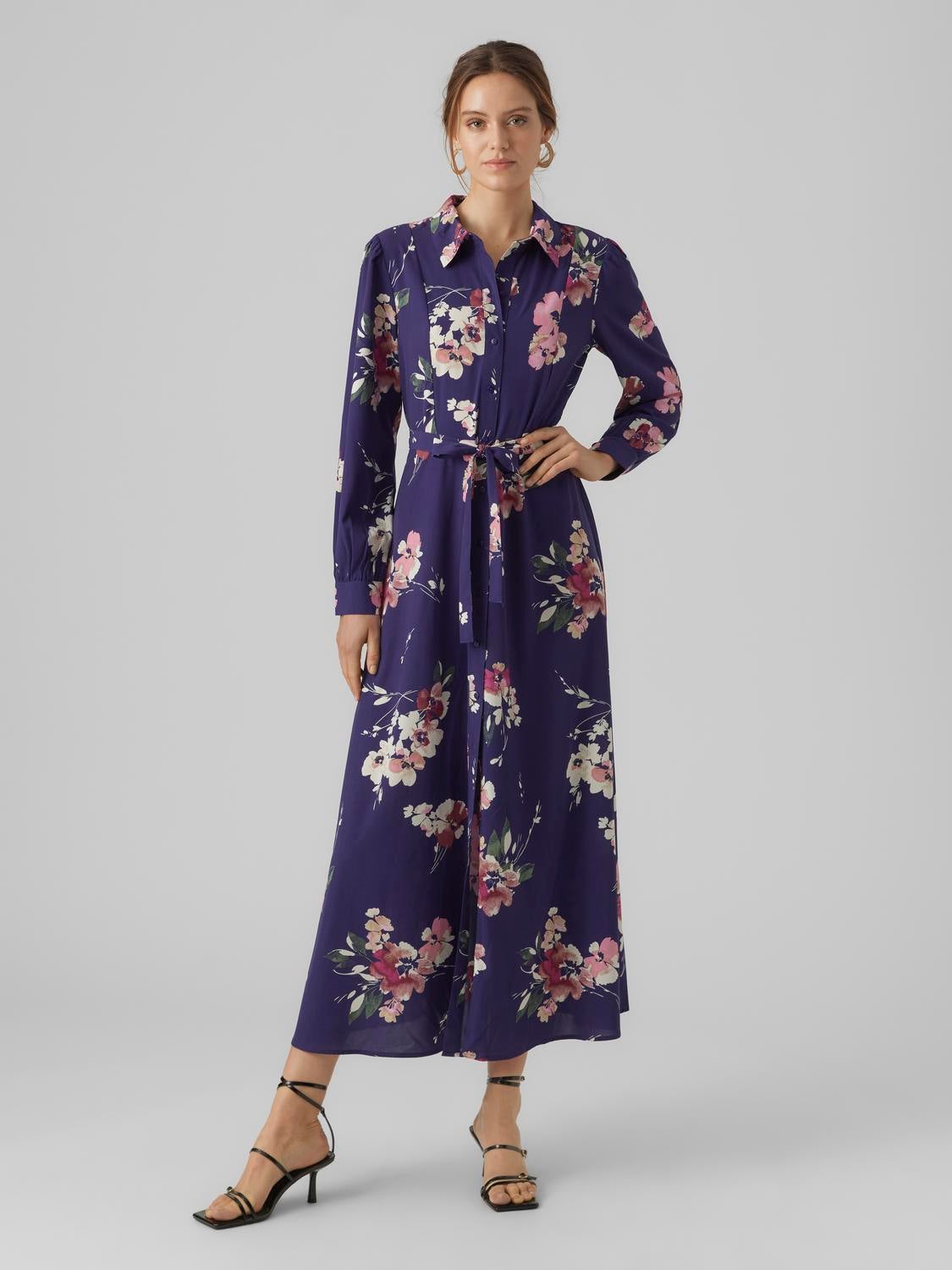 Vero moda maxi shirt hot sale dress