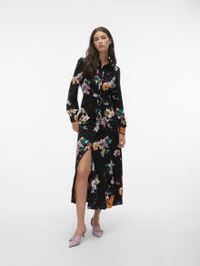 Vero Moda VMSHILAH Midi dress -Black - 10294989