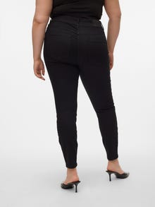 Vero Moda VMCSOPHIA Hohe Taille Slim Fit Jeans -Black Denim - 10295004