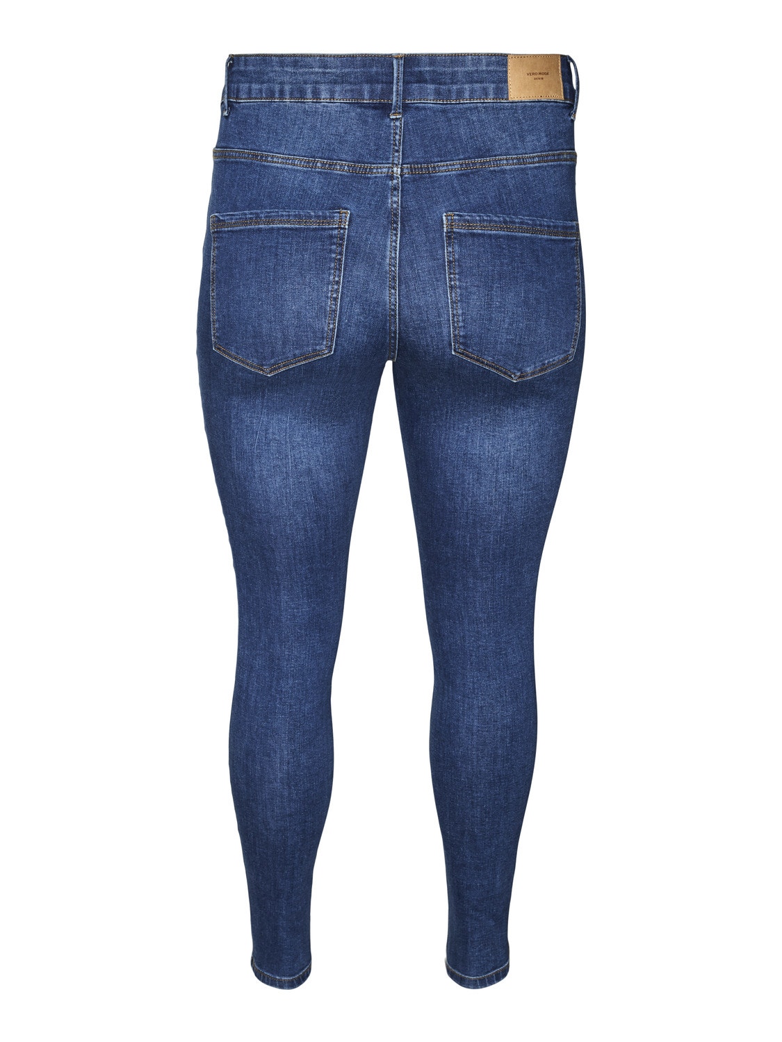 Vero Moda VMCSOPHIA Hög midja Slim Fit Jeans -Dark Blue Denim - 10295005