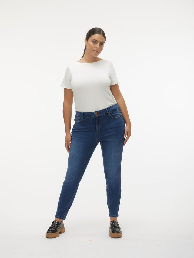 Vero Moda VMCSOPHIA Hög midja Slim Fit Jeans - 10295005