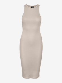 Vero Moda VMROMA Kort kjole -Pumice Stone - 10295021