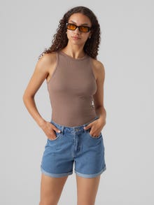 Vero Moda VMROMA Tank-Top -Brown Lentil - 10295022