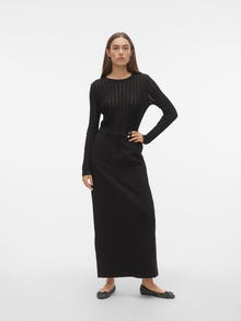 Vero Moda VMGABRIELLE High waist Long Skirt -Black - 10295038